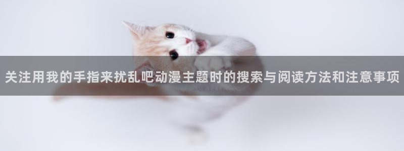 韩国漫画免费:关注用我的手指来扰乱吧动漫主题时的搜索与阅读方法和注意事项配图